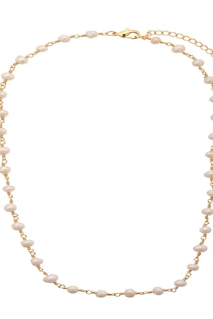 Kette Chain of Pearls Goldfarbe Vergoldet h5 Bild5